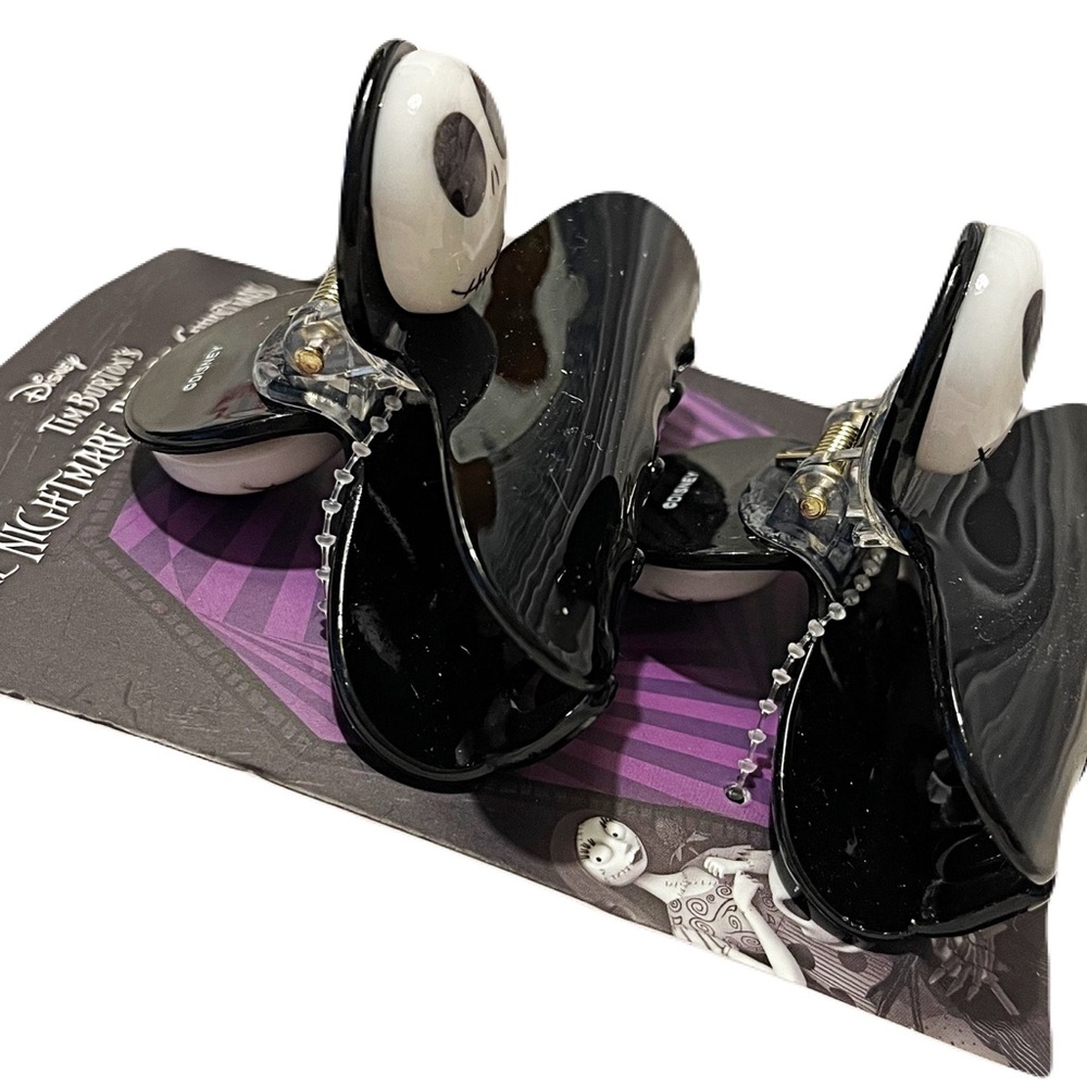 🆕 Disney Black Hair Clips - Nightmare Before Christmas